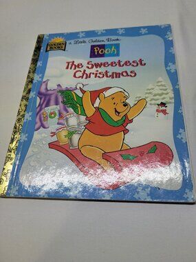 Winnie the Pooh The Sweetest Christmas Little Golden Book Hardcover Disney